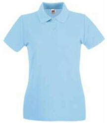 Fruit of the Loom FN01 Női galléros póló, LADY FIT PREMIUM POLO, Sky Blue - S (FN011206)