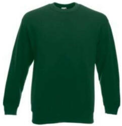 Fruit of the Loom F41 kereknyakú pulóver, SET-IN SWEAT, Bottle Green (F410606)