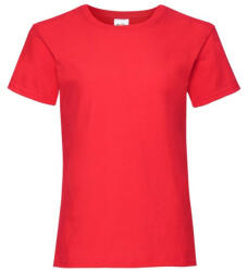 Fruit of the Loom F58 kislány póló, GIRLS VALUEWEIGHT T, Red - 3/4 (F580501)