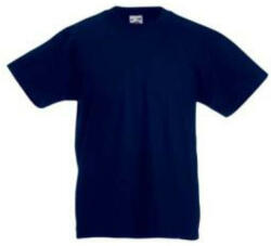 Fruit of the Loom F37 környakas gyerek póló, Kids Valueweight T, Deep Navy - 7/8 (F373903)