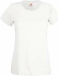 Fruit of the Loom FU78 Női környakas póló, LADY-FIT VALUEWEIGHT T, White - XL (FU780109)