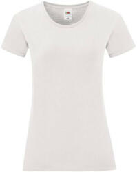 Fruit of the Loom FN63 rövid ujjú Női póló, LADIES ICONIC 150 T, White - M (FN630107)