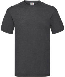 Fruit of the Loom F02 kereknyakú, rövid ujjú póló VALUEWEIGHT T, Dark Heather Grey - L (F026708)