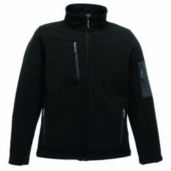 Regatta RETRA674 háromrétegű férfi softshell dzseki, Black/Seal Grey (retra674bl-sg)