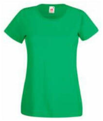 Fruit of the Loom FU78 Női környakas póló, LADY-FIT VALUEWEIGHT T, Kelly Green - S (FU781406)