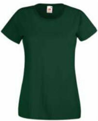 Fruit of the Loom FU78 Női környakas póló, LADY-FIT VALUEWEIGHT T, Bottle Green - L (FU780608)