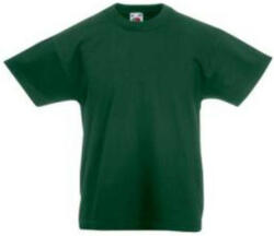 Fruit of the Loom F37 környakas gyerek póló, Kids Valueweight T, Bottle Green - 7/8 (F370603)