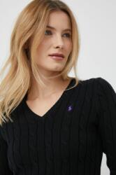 Ralph Lauren pamut pulóver könnyű, fekete - fekete S - answear - 64 990 Ft