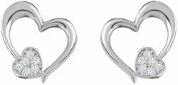 Preciosa Romantikus ezüst fülbevaló cirkónium kövekkel Tender Heart Preciosa 5335 00 - vivantis