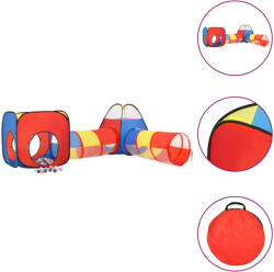 vidaXL Cort de joacă pentru copii, 250 bile, multicolor, 190x264x90 cm (3107735) - vidaxl