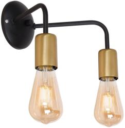 Luminex Aplică BRENDA 2xE27/60W/230V neagră/aurie (LU1065)