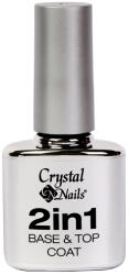Crystal Nails - 2 in 1 - Alapozó és fedőlakk egyben - 13ml