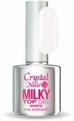 Crystal Nails - MILKY TOP GEL - WHITE - 4ML