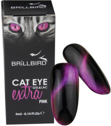 BrillBird - Cat Eye - EXTRA GÉL LAKK - Macskaszem effekt Gel&Lac - PINK - 4ml