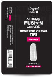 Crystal Nails - XTREME FUSION ACRYLGEL-HEZ REVERSE CLEAR TIP - 140 DB-OS
