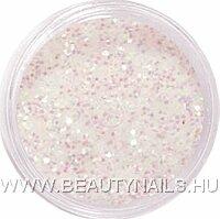 Beauty Nails Csillámpor - Fehér - rózsaszín opál