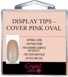 Crystal Nails - DISPLAY TIPS - COVER PINK OVAL