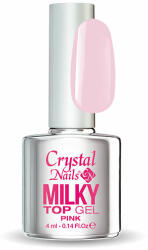 Crystal Nails - MILKY TOP GEL - PINK - 4ML