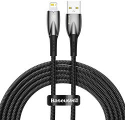 Baseus Cablu Baseus Glimmer Series cu incarcare rapida USB-C - Lightning 480Mb/s 2.4A 1m negru