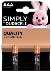Duracell Elem mikro DURACELL Basic MN2400 AAA 2-es 10PP110022 (10PP110022)