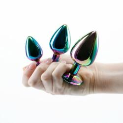 Debra Dop anal set Rear Assets - Multicolor - cu inimioara