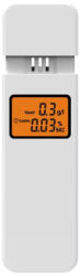 BRAVOSHOP Tester de alcoolemie digital, raspuns rapid, functie de ceas, cronometru, alb - AT001 (AT001)