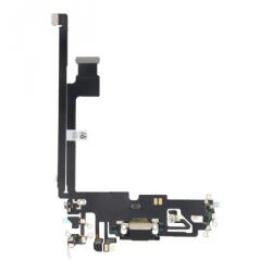  Apple iPhone 12 Pro Max töltő csatlakozós flex kábel, átvezető fólia, fekete (OEM)