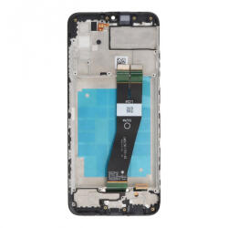 Samsung A037G Galaxy A03s 2021 (EU verzió) 166mm előlap keret, lcd kijelző és érintőpanel, fekete (OEM)