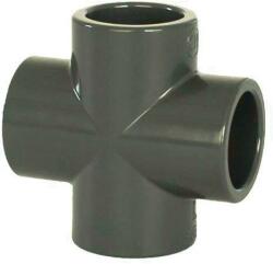 AQUARAM PVC idom - kereszt 40 mm, DN=40 mm, d=52 mm, ragasztás / ragasztás