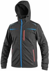 CXS Férfi softshell dzseki CXS NORFOLK - Fekete / kék / piros | XL (1230-109-817-95)