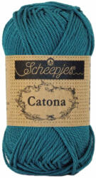Scheepjes Catona 400 Petrol Blue - olajkék pamut fonal