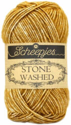 Scheepjes Stone Washed 809 Yellow Jasper - sárga pamut keverék fonal