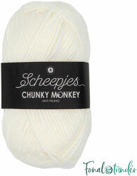 Scheepjes Chunky Monkey 1005 Cream - krémfehér akril fonal