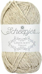 Scheepjes Linen Soft 613 - drapp len tartalmú fonal