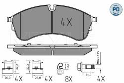 MEYLE set placute frana, frana disc MEYLE -PD: Advanced performance and design. 025 221 7821/PD (025 221 7821/PD)
