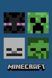  Minecraft Hostile Mobs szuper puha polár takaró 100*150cm (JFK032138) - oliviashop