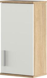 Mobikon Dulap suspendat mdf natur stejar sonoma alb mat Lessy 38x25x72 cm (0000355491) Garderoba