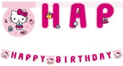 Procos Banner de hârtie Happy Birthday - Hello Kitty