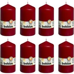 Bolsius Pillar candle burgundy 130x68 mm 8 pcs