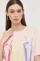 Guess t-shirt női, rózsaszín - rózsaszín XS - answear - 12 990 Ft
