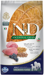 N&D Ancestral Grain adult medium&maxi lamb, spelt, oats & blueberries 2,5 kg