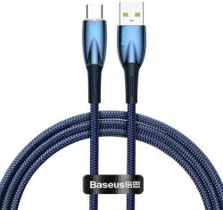 Baseus USB for USB-C Glimmer Series, 100W, 1m (Blue) (27195) - pcone