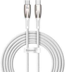 Baseus USB-C for USB-C Glimmer Series, 100W, 2m (White) (27156) - pcone