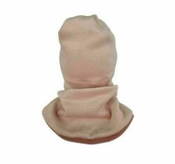 KidsDecor - Set caciula cu protectie gat Fleece Pink, - 46-48 cm (CPF1836PINK)
