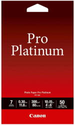 Canon Hartie Foto Canon PT-101 10x15 cm, 50 Sheets Photo Paper Pro Platinum 300 g (2768B014)