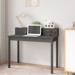 vidaXL Birou, gri, 110x50x93 cm, lemn masiv de pin (823531)