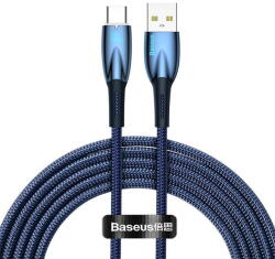 Baseus USB for USB-C Glimmer Series, 100W, 2m (Blue) (27198) - vexio