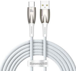Baseus USB for USB-C Glimmer Series, 100W, 2m (White) (27199) - vexio