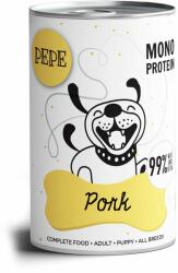 Paka Zwierzaka PEPE Pork 99% (carne de porc) 400 g alimente monoproteice