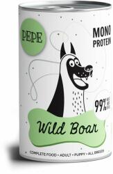 Paka Zwierzaka PEPE Wild Boar 99% (carne de vânat) 400 g hrană monoproteică